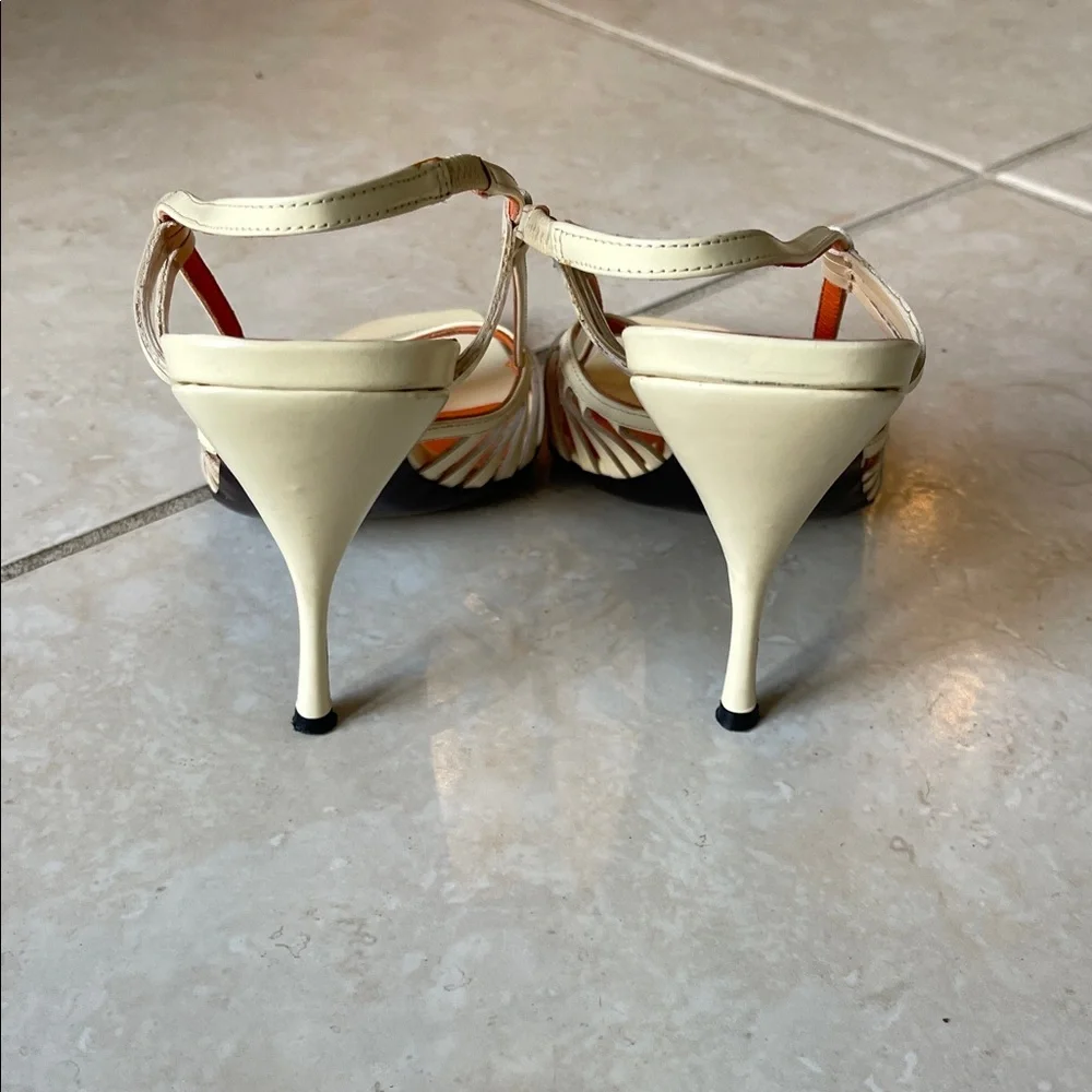 Authentic Miu Miu Cream Strappy Sandals - Picture 7 of 11